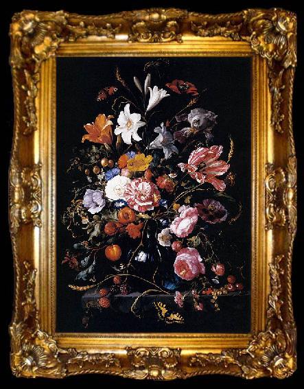 framed  Jan Davidsz. de Heem Vase with Flowers, ta009-2